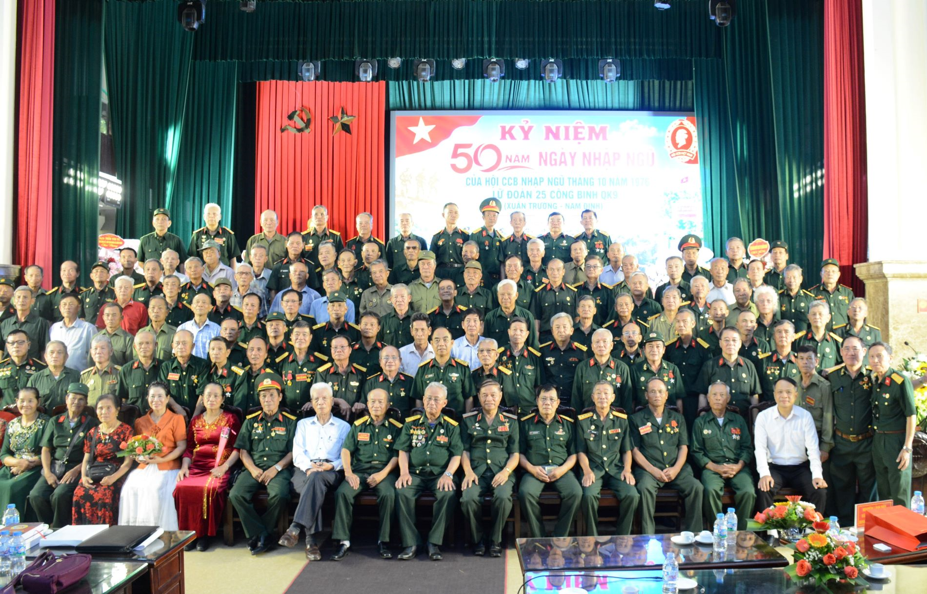 Cựu chiến binh Lữ đoàn Công binh 25 (Quân khu 9) gặp mặt kỷ niệm 50 năm Ngày nhập ngũ 